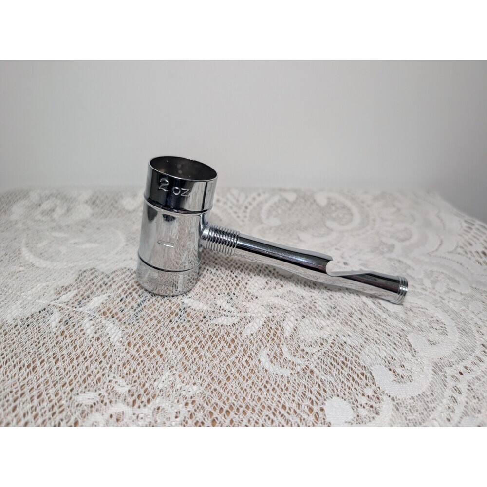 National Silver Cavalier Italy Chrome Bar Caddie 2-oz Jigger Opener Corkscrew
